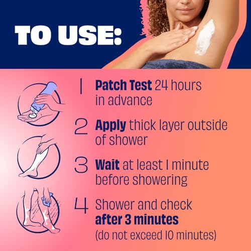 NAIR Shower Cream Hair Remover with Moroccan Argan Oil and Orange Blossom, Body Hair Removal Cream for Women, 12 oz