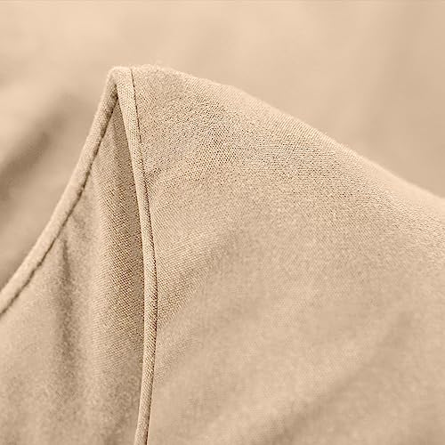 Utopia Bedding All Season 250 GSM Comforter - Plush Siliconized Fiberfill Comforters - Box Stitched (Beige, Queen)