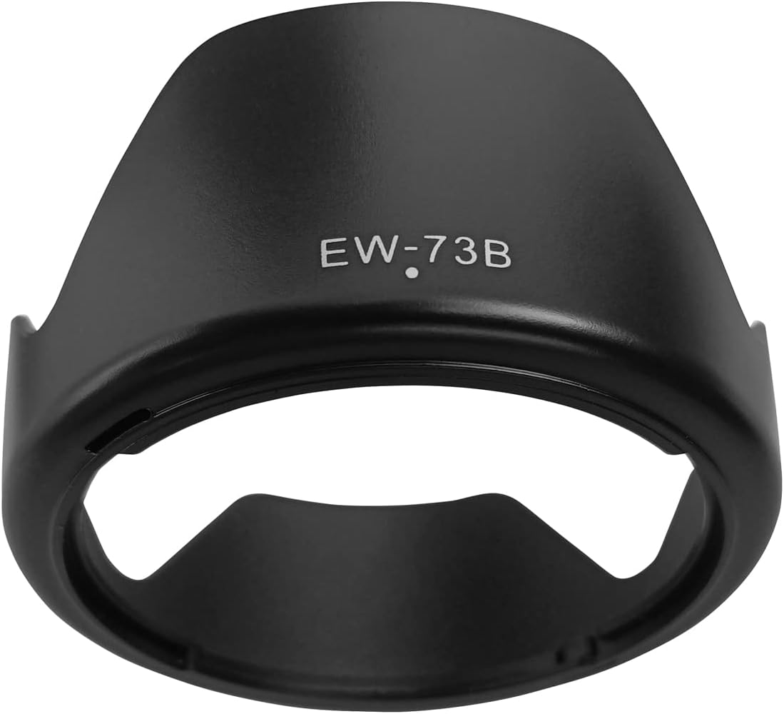 EW-73B Lens Hood Shade for Canon EF-S 18-135mm f/3.5-5.6 is(Not is USM),18-135mm f/3.5-5.6 is STM(Not USM),EF-S 17-85mm f/4.5-5.6 is USM SLR Lens,67MM Digital Tulip Flower Lens Hood Black