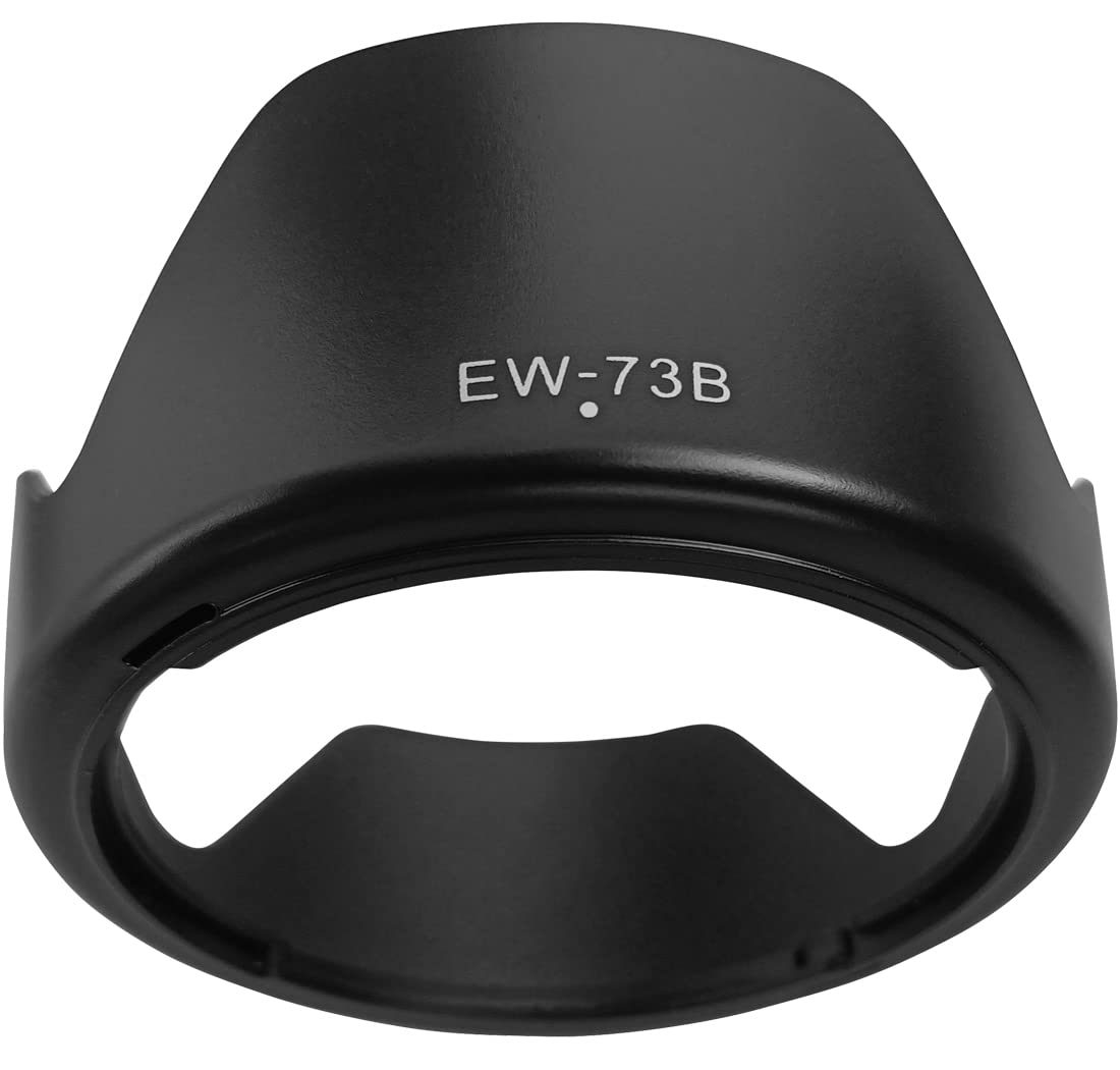 EW-73B Lens Hood Shade for Canon EF-S 18-135mm f/3.5-5.6 is(Not is USM),18-135mm f/3.5-5.6 is STM(Not USM),EF-S 17-85mm f/4.5-5.6 is USM SLR Lens,67MM Digital Tulip Flower Lens Hood Black