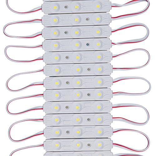 Warm White 3000K LED Module DC12V 0.72W Decorative Tape Light for Lightbox Letter Advertising Signs with Tape Adhesive Backside (200pcs Pack)