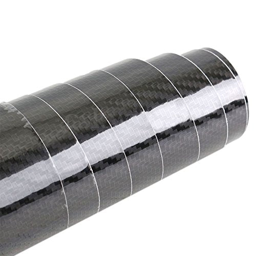 LZLRUN 5D Carbon Fiber Vinyl Wrap - Outdoor Rated for Automotive Use - 1ft x 5ft Including Squeegee and Black Felt Applicator