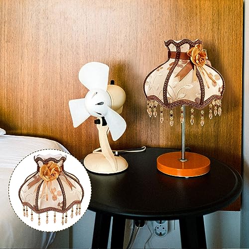 Baluue Home Decor Lampshades for Table Lamp/Pendant Lamp/Floor Lamp 12.18X12.18X9.04inch Red Lamp Shade Clip-Bulb Light Cover Halloween Decor