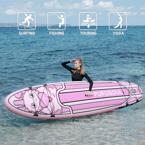 UPWELL Inflatable Stand Up Paddle Board, Premium SUP Paddle Boards for Adults, 10’8” Blow up Paddle Boards 6” Thick, Galaxy