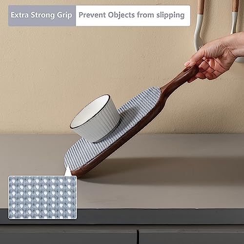 TJWODO Shelf Cabinet Liner,Drawer Liners Non Adhesive Easiest Install Mat, Strong Grip Bottom,Easy Clean Non Slip Shelving Liner for Kitchen Cabinets,12" x10'