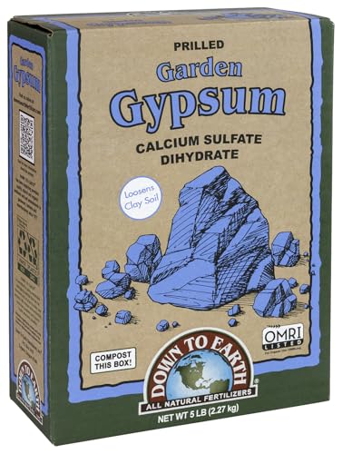 Down to Earth Organic Garden Gypsum Calcium Sulfate, 5 lb