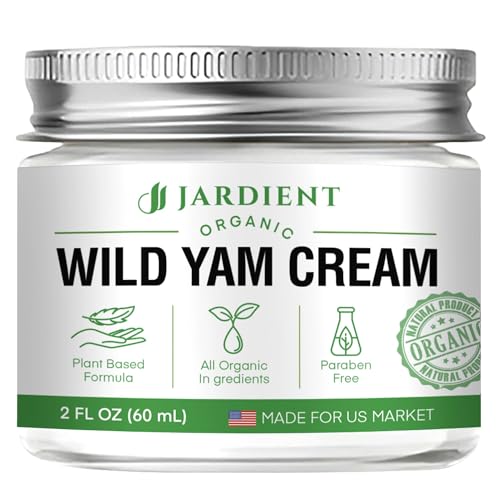 Jardient Wild Yam Cream Hormone Balance: Australia Barbara O'neill Recommended Organic Formula for Menopause Relief & Menstrual Support Like Hot Flashes Night Sweats