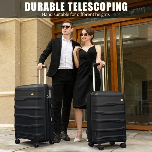 MGOB Carry On Luggage - Hard Shell Suitcase with Spinner Wheels, Lightweight PC Luggage with TSA Lock, Airline Approved for Men and Women