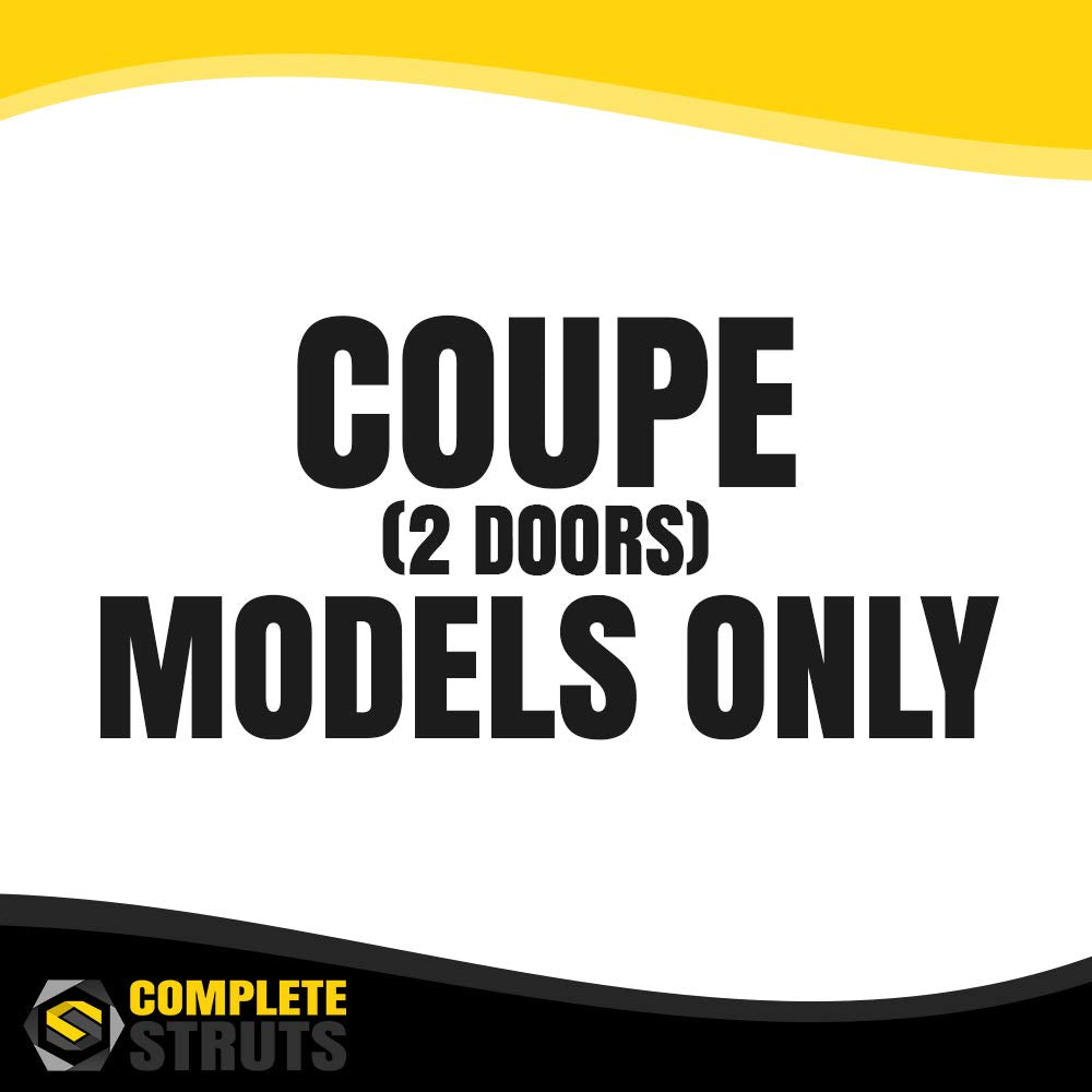 COMPLETESTRUTS - Front Complete Strut Assemblies with Coil Springs and Rear Shock Absorbers Replacement for 2006-2011 Honda Civic Coupe - Set of 4