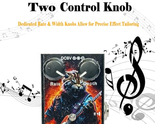 JUSTPRO Chorus Guitar Pedal, Analog Chorus Electric Guitar Effect Pedal Single Type DC 9V True Bypass
