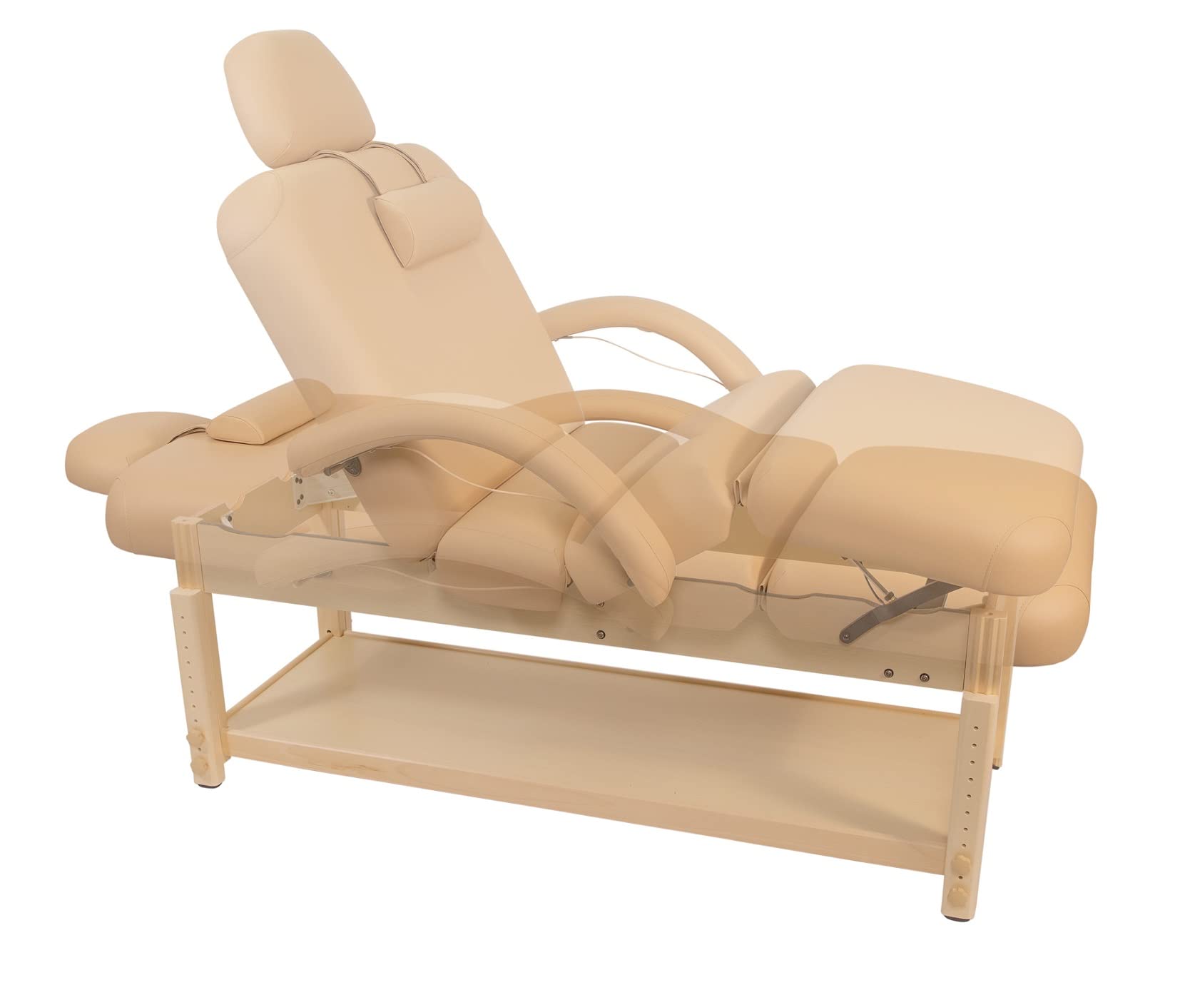 Spa Luxe - Deluxe Stationary Spa Table (Includes Headrest & Arm Rests)