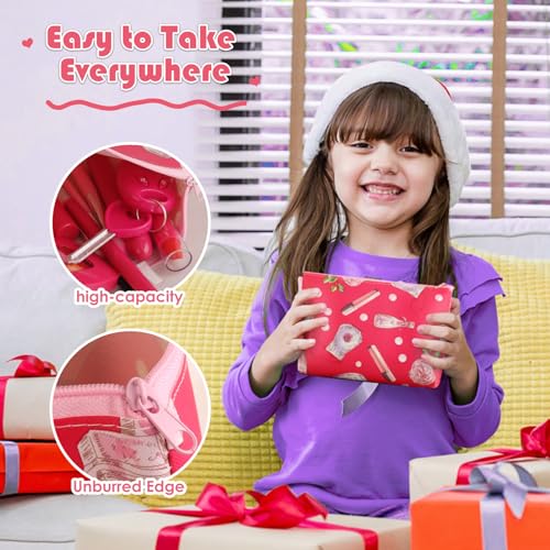 Toddler Girl Toys, Pretend Makeup Kit for Girls, Kids Play Makeup Set for Kids 3-5 4-6, Toddler Makeup Kit with Fake Makeup Set, Car Key & Make up Toy for Age 3 4 5 Year Old Girl Gifts