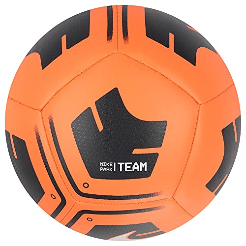 NIKE Unisex's NK Park - Team Recreational Soccer Ball, Orange/Black/(White), 4