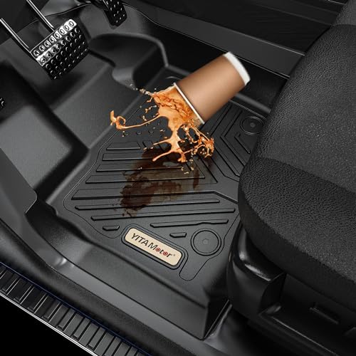 YITAMOTOR Floor Mats Fit for 2020-2023 Hyundai Sonata / 2021-2024 Kia K5 (Only FWD Models), Black 1st & 2nd Floor Mats Set