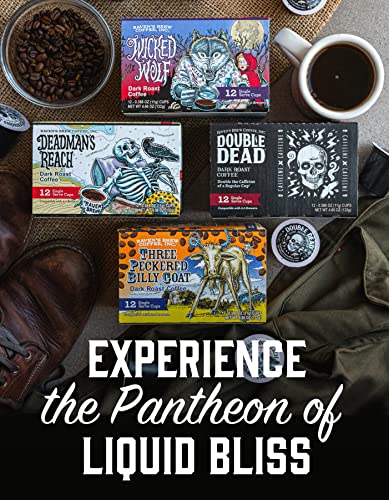 Raven’s Brew Coffee High Caffeine Dark Roast K-Cup Compatible Single Serve Pods — Deadman’s Reach 12ct