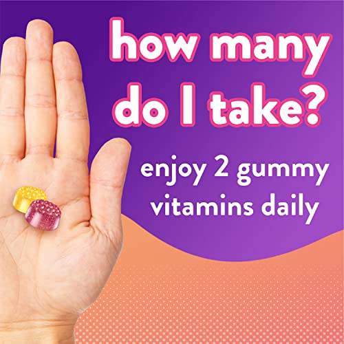 Vitafusion Omega-3 Gummy Vitamins, Berry Lemonade Flavored, Heart Health Vitamins(1) With Omega 3 EPA/DHA and Vitamins A, C, D and E, America’s Number 1 Vitamin Brand, 60 Day Supply, 120 Count