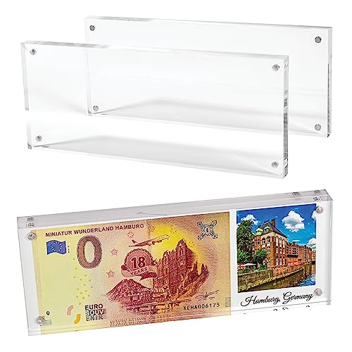 Mammoth DuraClear 8x10 Acrylic Photo Frame - Frameless & Thick Design - Ideal for Photos, Art Prints, and Head Portraits Display