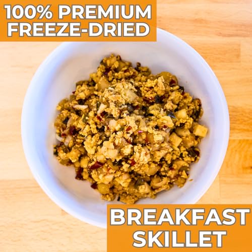 Nutristore Freeze-Dried Breakfast Skillet | Emergency Survival Bulk Food Storage Meal | Perfect for Everyday Quick Meals and Long-Term Storage | 25 Year Shelf Life | USDA Inspected (1-Pack)