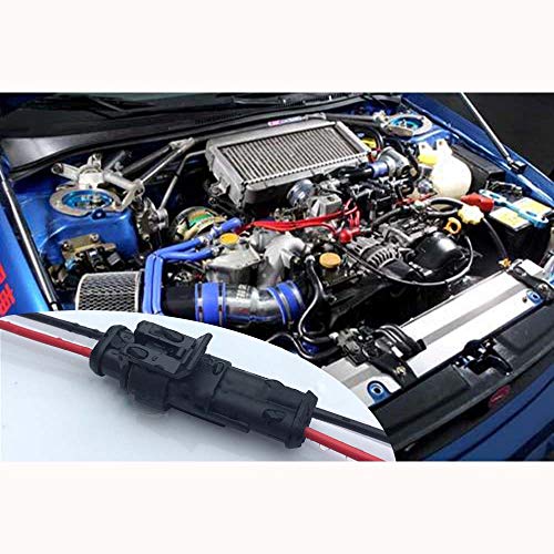 QOFOWIN 2 Pin Connector Waterproof,2Pin Way Car Electrical Connector with Wire 16AWG Marine for Car,Truck,Boat,Motorcycle and Other Wire Connections. (5pairs))