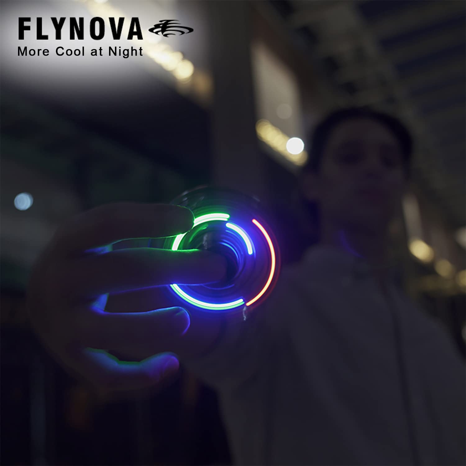 FLYNOVA Cool Kids Light Up Toys, Hand Operated UFO Drones,Mini Flying Orb with Lights,Hover Boomerang Spinner,Xmas Birthday Gifts for Adult Teen,Indoor Outdoor Stocking Stuffers with Family Friends