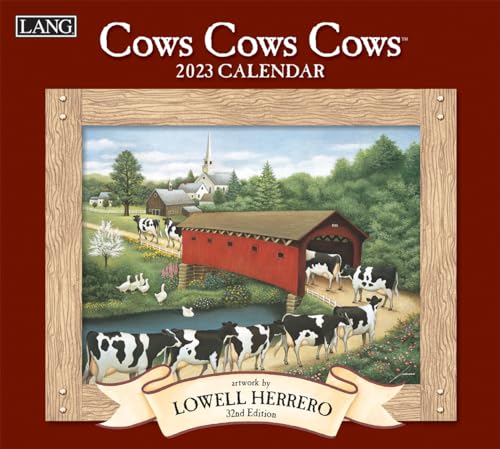 LANG Cows Cows Cows 2023 Wall Calendar