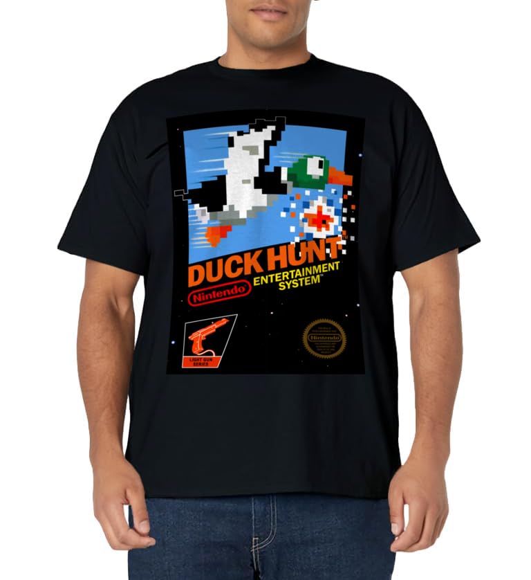 Nintendo NES Duck Hunt Retro Vintage Cover Graphic T-Shirt T-Shirt