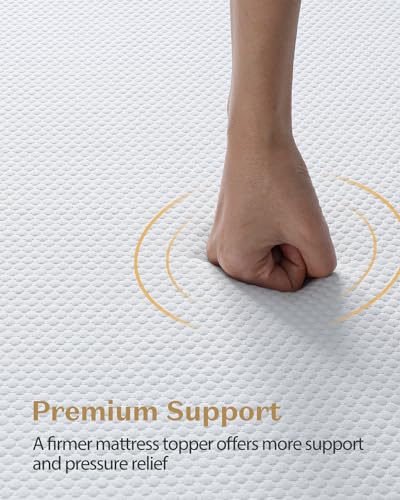 BedStory Firm Mattress Topper Twin - 3 Inch Firm Memory Foam Mattress Topper - High Density Bed Toppers for Back Pain