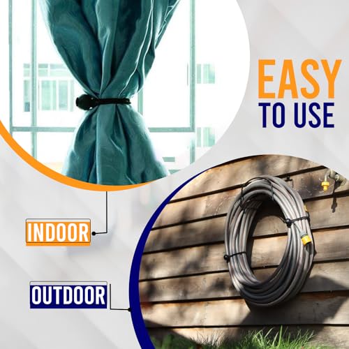 ZEXON Ball Bungee Cords 6 Inch - 50 Bungee Cords with Balls to Tie Your Tarps, Canopies and Covers - Versatile and Strong Cords for Camping, Gardening and Home Improvement
