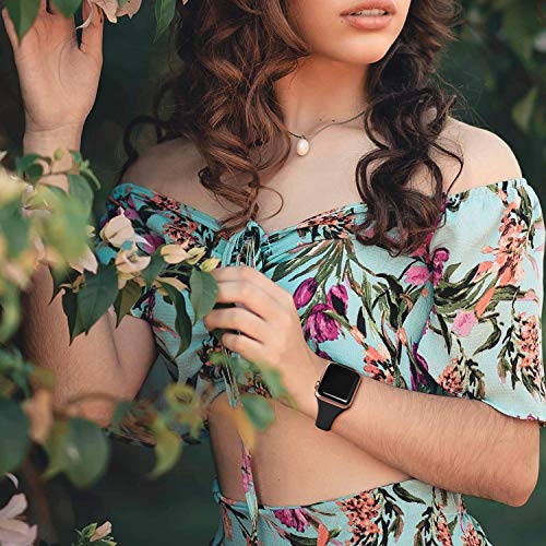 Laffav Slim Band Compatible with Apple Watch 40mm 38mm 41mm 44mm 42mm 45mm 46mm 49mm for Women Men, Soft Silicone Narrow Thin Sport Replacement Strap for iWatch Series 10 9 8 7 6 5 4 3 2 1 Ultra SE