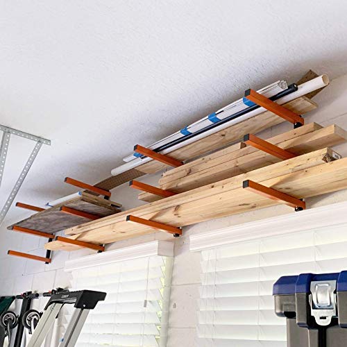 Ultrawall Wall Mount Wood Organizer Racks, Lumber Storage Metal Racks Wood Storage Racks with 3-Level (3 Pack)