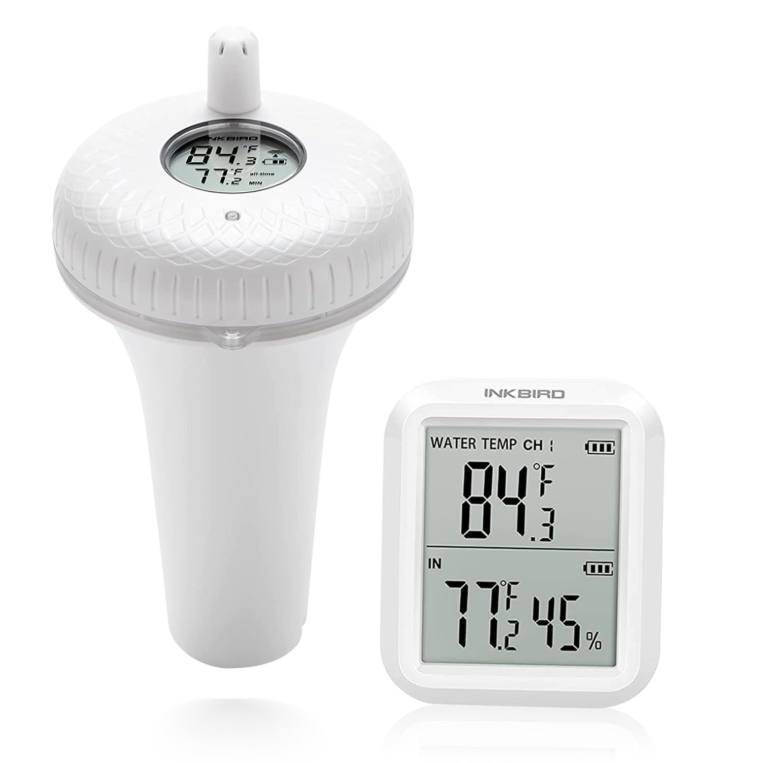 INKBIRD IBS-P01R 2nd Generation Wireless Floating Pool Thermometer Easy to Read, Compatible with Gateway IBS-M1 and IBS-M2