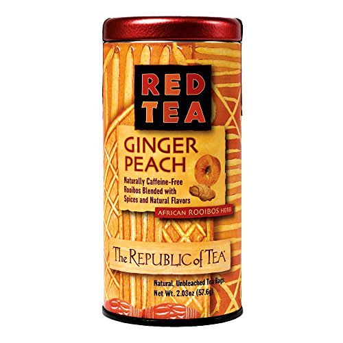 Red Tea Pg The Republic of Tea Ginger Peach Red Tea, 36 Tea Bags