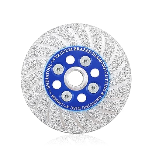 SHDIATOOL Diamond Cutting Saw Blade 4-Inch,Cut-Off Wheel Granite Grinding Disc 5/8 inch-11 Flange for Marble Concrete Tile Ceramic 100mm
