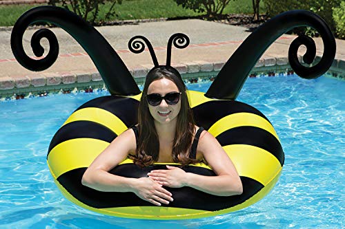 Poolmaster 48-Inch Inflatable Swimming Pool Party Float, Seahorse, Coral