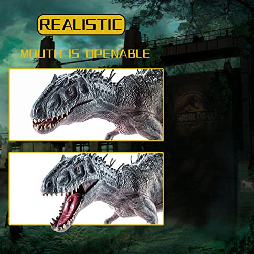 2Pcs Dinosaur Set, 15.7" Large Tyrannosaurus Rex and 12.2" Realistic T-rex, Educational Dinosaur Action Figure Wildlife Animal Model, Great for Collector, Party Favor, Birthday Gifts