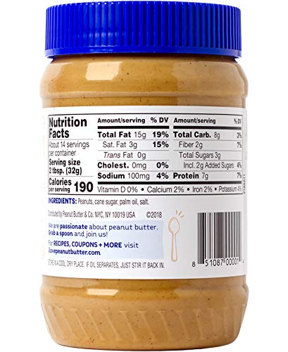 Peanut Butter & Co. Smooth Operator Peanut Butter, Non-GMO Project Verified, Gluten Free, Vegan, 16 Ounce (Pack of 6)