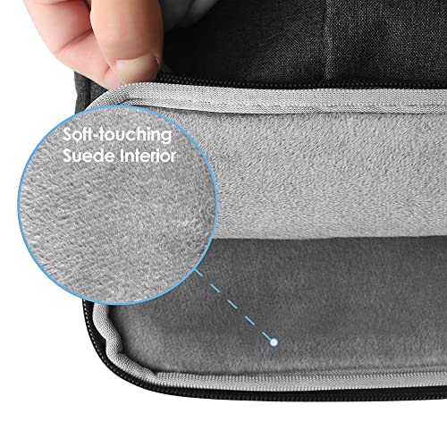 ProElife 13-Inch Laptop Sleeve Case for 2025-2022 MacBook Air 13.6 inch with M4 M3 M2 Chip and MacBook Pro 13'' M2 Chip Accessory Traveling Carrying Bag Water-Resistant Cover Simple Case (Black)