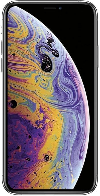 Apple iPhone XS, 64GB, Silver - Unlocked (Renewed)