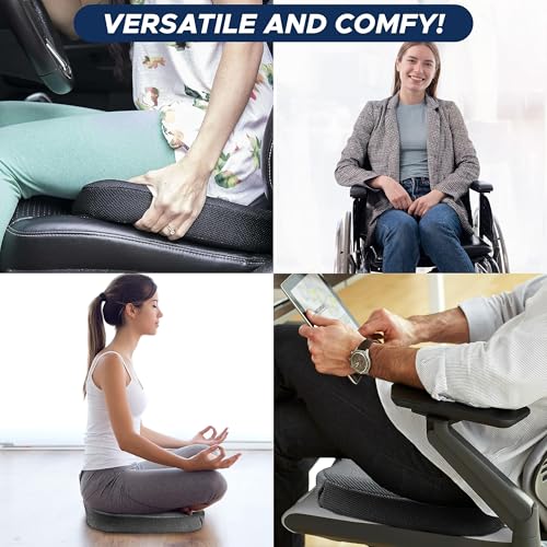 EcoNour Gel Seat Cushion for Pressure Relief | Cushion for Sciatica | Seat Cushions for Tailbone Pain Relief and Back Pain | Coccyx Cushion for Sitting