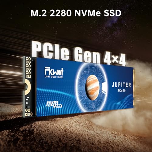 Fikwot FX991 M.2 SSD 500GB NVMe SSD M2 2280 PCIe Gen 4x4, Read Up to 6300MB/s, Internal Solid State Drive for PS5 Laptop Desktop 3D QLC NAND