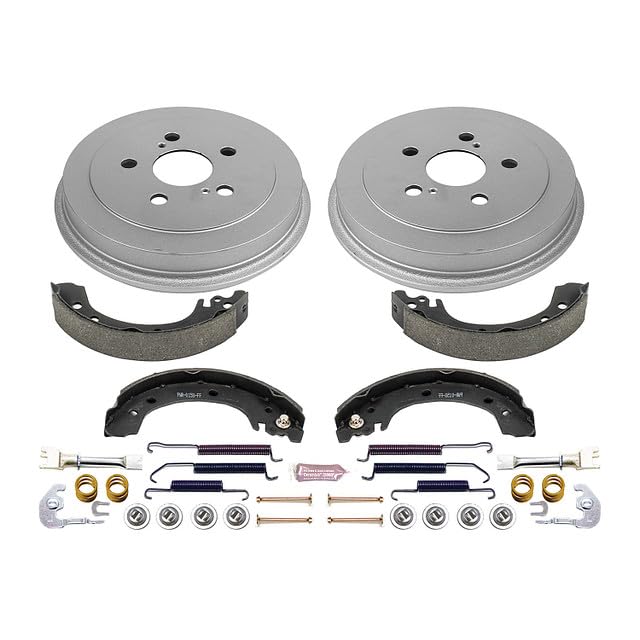 Power Stop Brake Drums and Brake Shoes Kit For 2003-2008 Toyota Corolla - Autospecialty Rear Replacement OE [Vehicle Specific For Models Assembled in USA ONLY], KOE15385DK