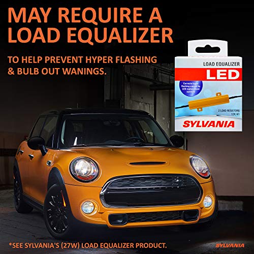 SYLVANIA - 1156 ZEVO LED Amber Bulb - Bright LED Bulb, Ideal for Park and Turn Lights (Contains 2 Bulbs)