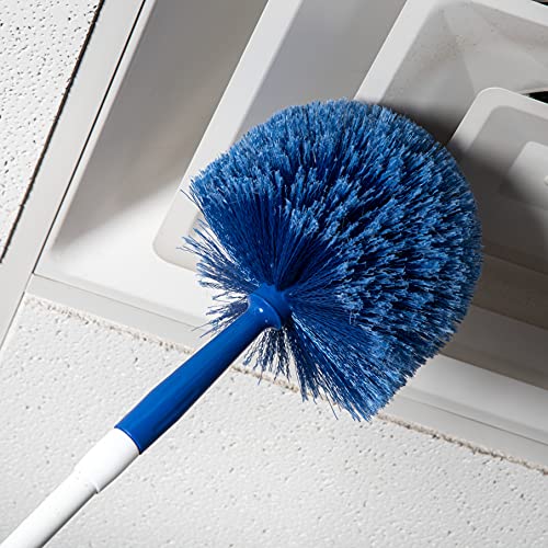 SPARTA Flo-Pac Rounded Duster Cleaning Duster with Electrostatically Charged Bristles for Cleaning, 9 X 7 X 7 Inches, Blue, (Pack of 12)