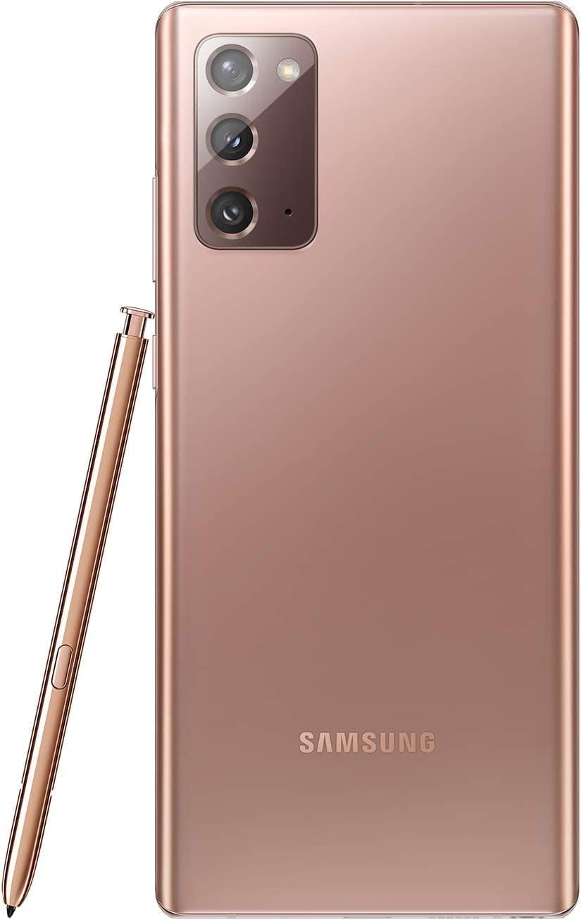 Samsung Galaxy Note 20 5G (128GB, 8GB) 6.7" AMOLED+, Snapdragon 865, Global 5G VoLTE (Fully Unlocked for AT&T, Verizon, Sprint, Metro) N981U (Mystic Bronze) (Renewed)