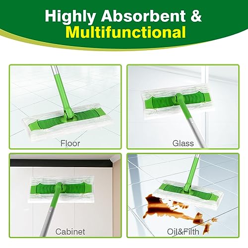 HOMEXCEL Dry Sweeping Cloths Pads Compatible with Swiffer Sweeper- Disposable Duster Refills Mop Pads for Floor Mopping and Cleaning, 64 Count