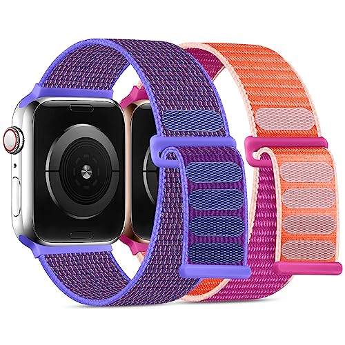 WJK Bands Compatible with Apple Watch Bands for Women 40mm 41mm 44mm 42mm 45mm 46mm 49mm 38mm SE, Stretchy Nylon Solo Loop Strap for iWatch Bands for Women Ultra 2 Series 10 9 8 7 6 5 4 3 2 1