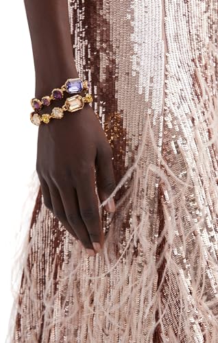 Oscar de la Renta, Classic Crystal Bracelet, Light Topaz