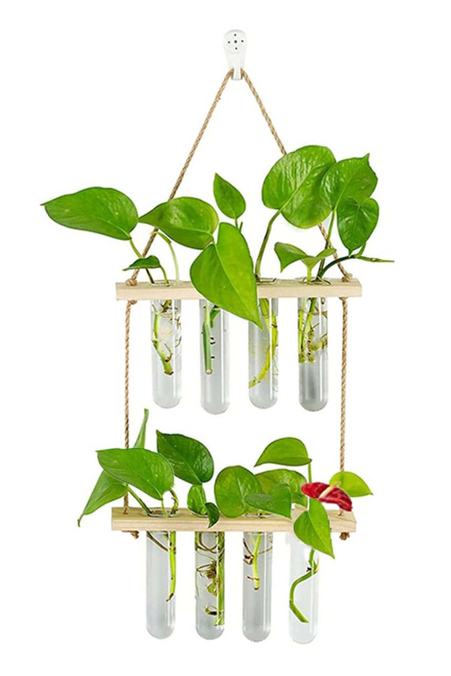 WhiskeyMade The Octet - 8 Tube Propagation Station Wall Hanger - Plat Decoation for Home or Office