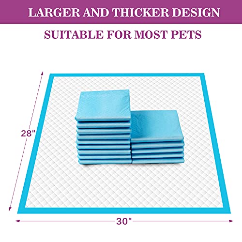 IMMCUTE Extra Large Dog Pee Pads 28"x30"-30 Count | X-Large Puppy Pee Training Pads Super Absorbent & Leak-Proof | Disposable Pet Piddle and Potty Pads for Puppies | Dogs | Doggie| Cats | Rabbits