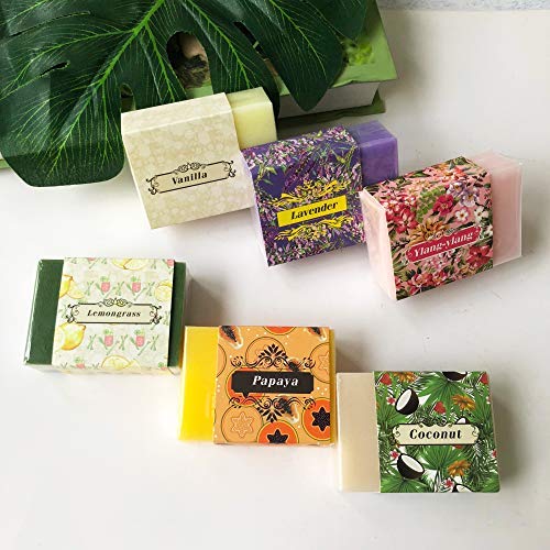 Handmade Soap Bars Gift Set. 6 Artisan Aromatherapy Soap Bars for Men and Women Soap Gift Set. Hand and Body Soap Bars for Women Men and Kids. Natural Specialty Soap for Sensitive Skin